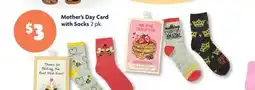Family Dollar Mother's Day Card with Socks offer