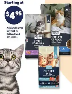 Family Dollar Ashland Farms Dry Cat or Kitten Food offer