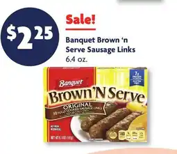Family Dollar Banquet Brown'n Serve Sausage Links offer