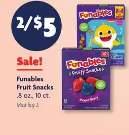 Family Dollar Funables Fruit Snacks offer