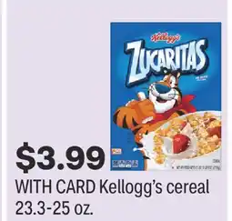 CVS Kellogg's cereal 23.3-25 oz offer