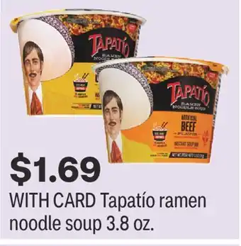 CVS Tapatío ramen noodle soup 3.8 oz offer