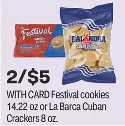 CVS Festival cookies 14.22 oz or La Barca Cuban Crackers 8 oz offer
