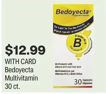 CVS Bedoyecta Multivitamin 30 ct offer