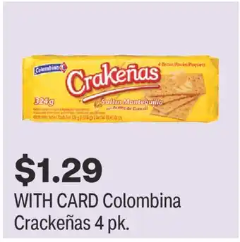 CVS Colombina Crackeñas 4 pk offer