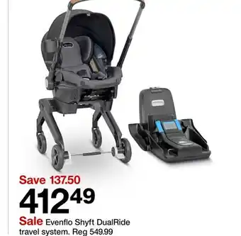 Target Evenflo Shyft DualRide travel system offer