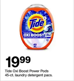 Target Tide Oxi Boost Power Pods 45-ct. laundry detergent pacs offer