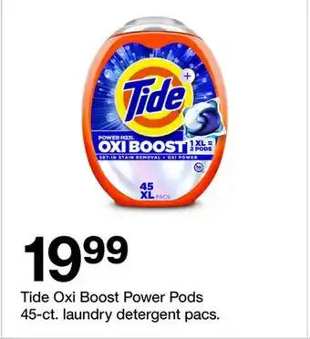 Target Tide Oxi Boost Power Pods 45-ct. laundry detergent pacs offer