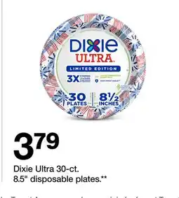 Target Dixie Ultra 30-ct. 8.5 disposable plates offer