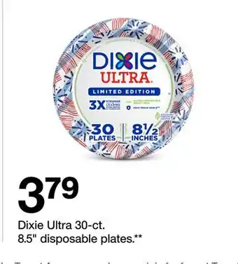 Target Dixie Ultra 30-ct. 8.5 disposable plates offer