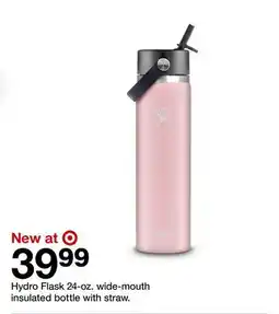 Target Hydro Flask 24 - oz. wide - mouth insulated bottle with straw offer