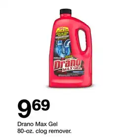 Target Drano Max Gel 80-oz. clog remover offer