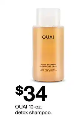 Target OUAI 10-oz. detox shampoo offer