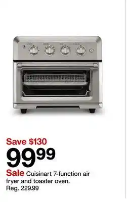 Target Cuisinart 7-function air fryer and toaster oven offer