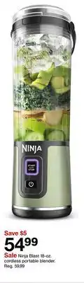 Target Ninja Blast 18-oz. cordless portable blender offer