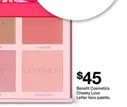 Target Benefit Cosmetics Cheeky Love Letter face palette offer