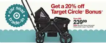 Target Munchkin Breeze lightweight folding stroller wagon offer