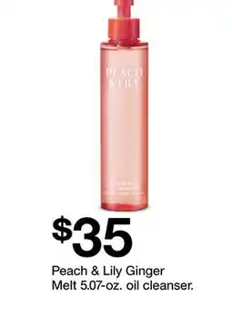 Target Peach & Lily Ginger Melt offer