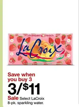 Target Select LaCroix 8-pk. Sparkling Water offer