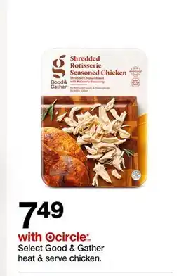 Target Select Good & Gather Heat & Serve Chicken offer