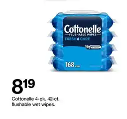 Target Cottonelle 4-pk. 42-ct. wipes offer