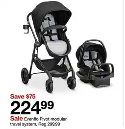 Target Evenflo Pivot modular travel system offer
