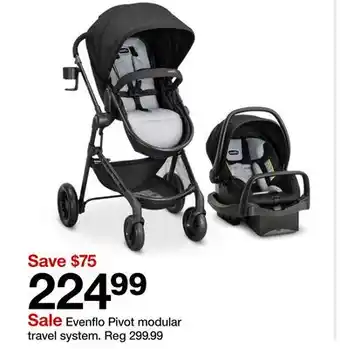 Target Evenflo Pivot modular travel system offer