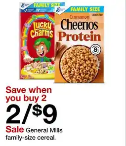 Target General Mills family-size cereal offer