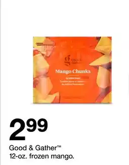 Target Good & Gather 12-oz. frozen mango offer