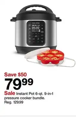 Target Instant Pot 6-qt. 9-in-1 pressure cooker bundle offer