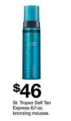Target St. Tropez Self Tan Express 6.7 - oz. bronzing mousse offer