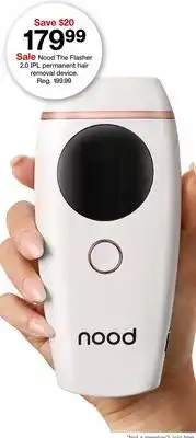 Target Nood The Flasher 2.0 IPL permanent hair removal device offer