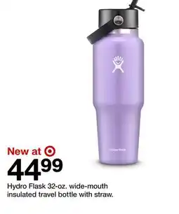 Target Hydro Flask 32-oz. wide-mouth insulated travel bottle with straw offer