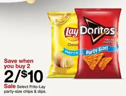 Target Select Frito-Lay party-size chips & dips offer