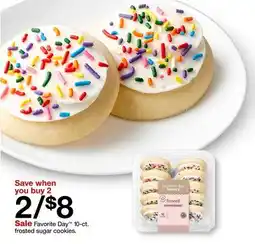 Target Favorite Day 10-ct. frosted sugar cookies offer
