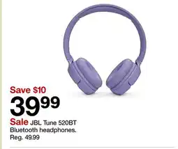 Target JBL Tune 520BT Bluetooth headphones offer
