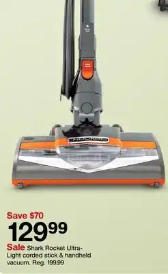 Target Shark Rocket Ultra-Light corded stick & handheld vacuum offer