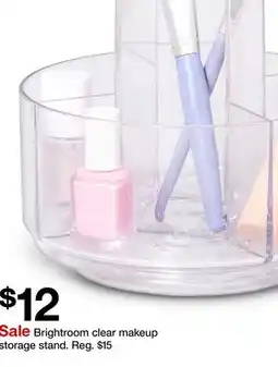 Target Brightroom clear makeup storage stand offer