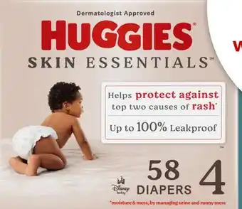 Target Huggies Skin Essentials or Pampers Pure 58-ct. diapers offer