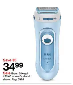 Target Braun Silk-epil LS5160 women's electric shaver offer