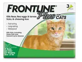 Target Frontline Plus 3-dose flea & tick treatment for cats offer