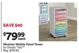Michaels Modular Mobile panel Tower by Simply Tidy offer
