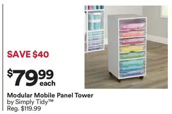 Michaels Modular Mobile panel Tower by Simply Tidy offer