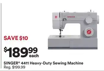 Michaels SINGEr 4411 Heavy-Duty Sewing Machine offer