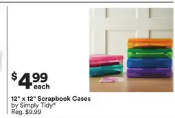 Michaels 12 x 12 Scrapbook Cases by Simply Tidy offer