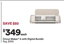 Michaels Cricut Maker 4 with Digital Bundle offer