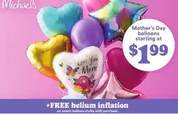 Michaels Mothers Day Balloons offer