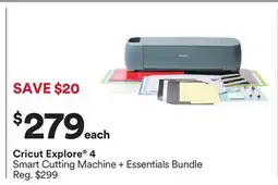 Michaels Cricut Explore 4 Smart Cutting Machine + Essentials Bundle offer