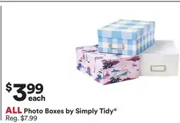 Michaels ALL photo Boxes by Simply Tidy offer