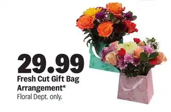Meijer Fresh Cut Gift Bag Arrangement offer